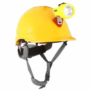 CASCO ABS MTA AMARILLO CON PORTALAMPARA FULL - U