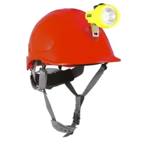 CASCO ABS MTA ROJO CON PORTALAMPARA FULL