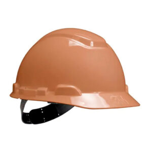 CASCO MARRON REFLECTIVO CON PORTALAMPARA H-700 3M