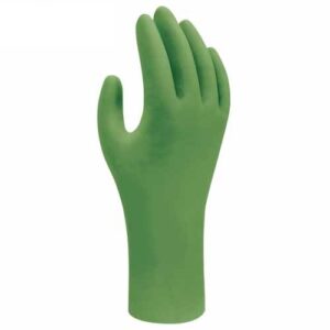 GUANTE DESECHABLE DE NITRILO 6110PF 4MM CJAX100 UND - SHOWA