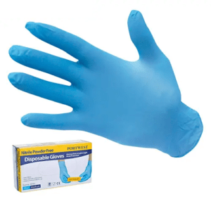 GUANTE DESECHABLE DE NITRILO 9005PF 6MM CJA X50 UND - SHOWA